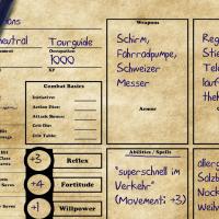 Character sheet
