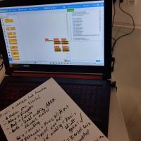 Handschriftliches Programmieren wird ins Digitale übertragen