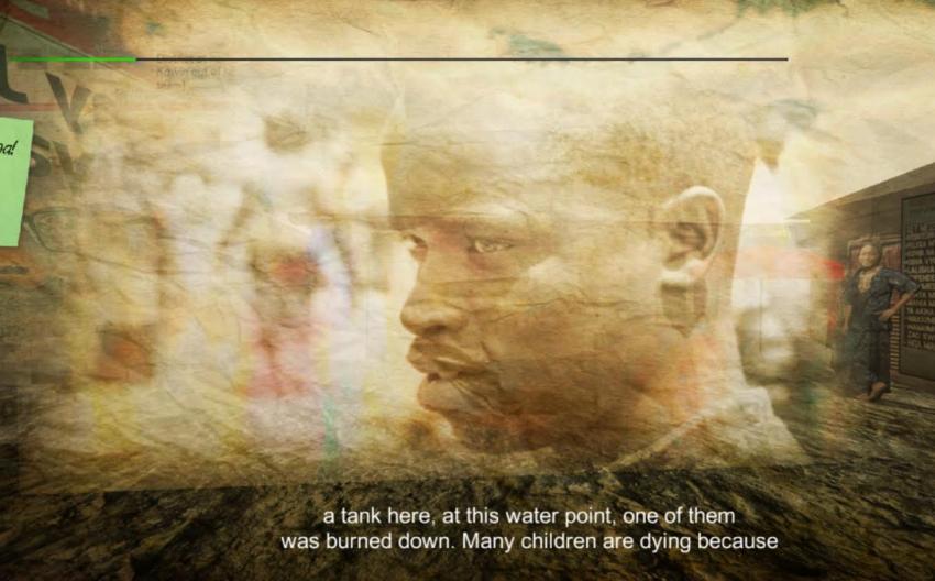 Screenshot of current level Development.