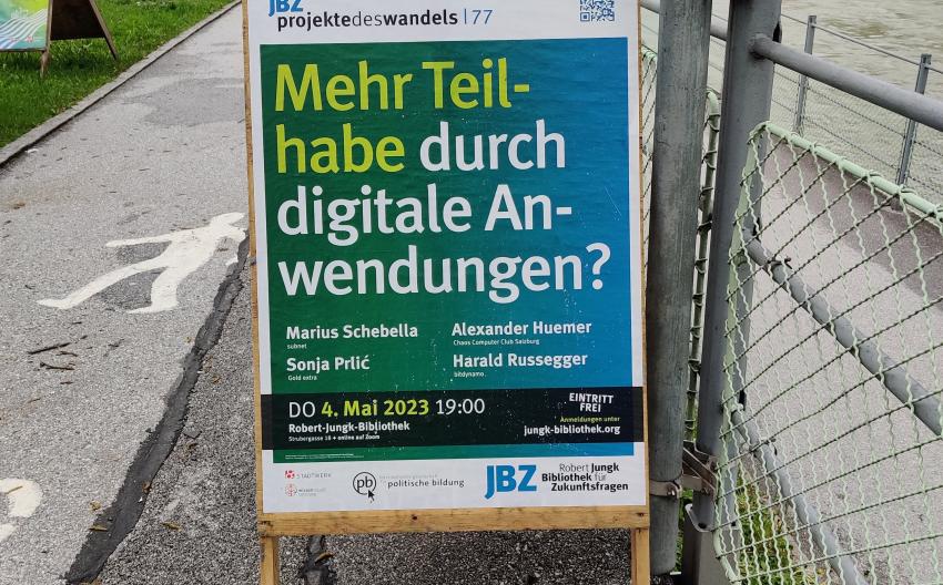 photo of announcement poster