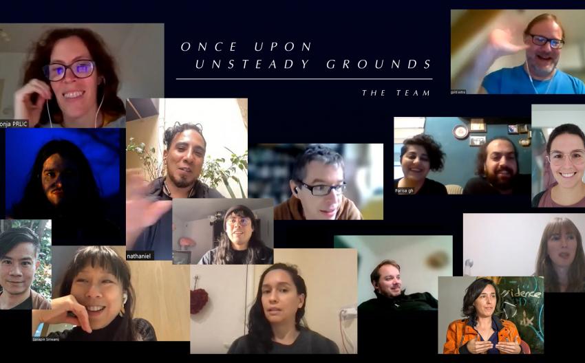 Collage of the participants in the play