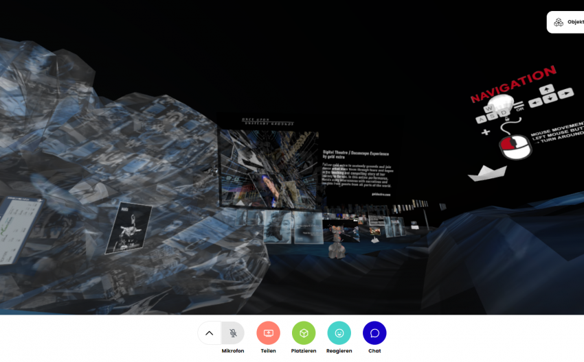 screenshot digital memory room (lobby)