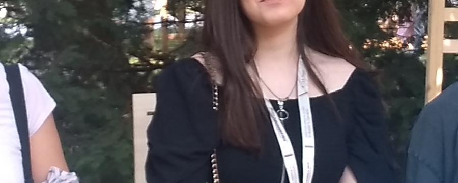 Sonja, Selen and Selina at the U19-Create Your World Exhibition