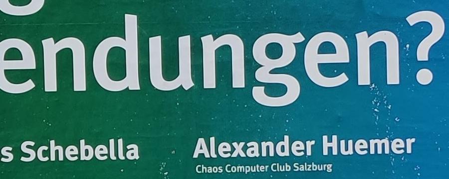 photo of announcement poster